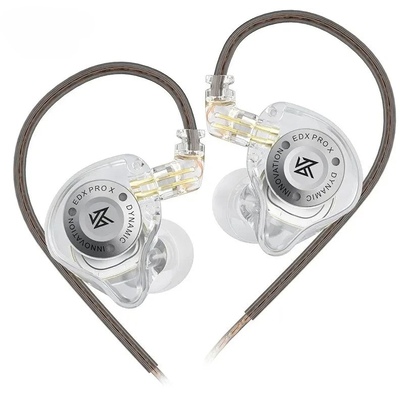 EDX PRO-X Wired IEM Earphones No-Mic HIFI Stereo Bass Music Earbuds In-Ear Sport Headphones