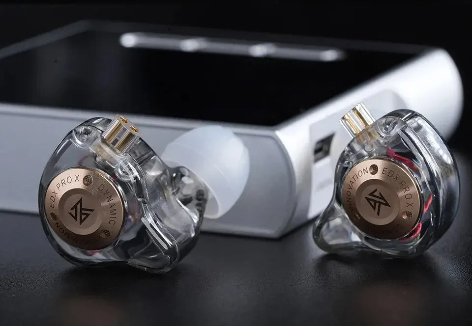 EDX PRO-X Wired IEM Earphones No-Mic HIFI Stereo Bass Music Earbuds In-Ear Sport Headphones