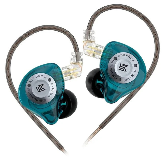 EDX PRO-X Wired IEM Earphones No-Mic HIFI Stereo Bass Music Earbuds In-Ear Sport Headphones