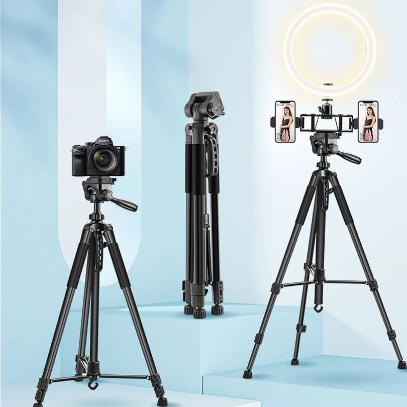 Hridz 175cm Portable Aluminium Alloy Camera Tripod for DSLR, Mirrorless Cameras, Video Camcorders