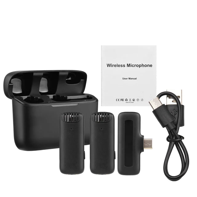 Hridz Professional Audio Wireless Lavalier Microphone Set with In-built noise reduction
