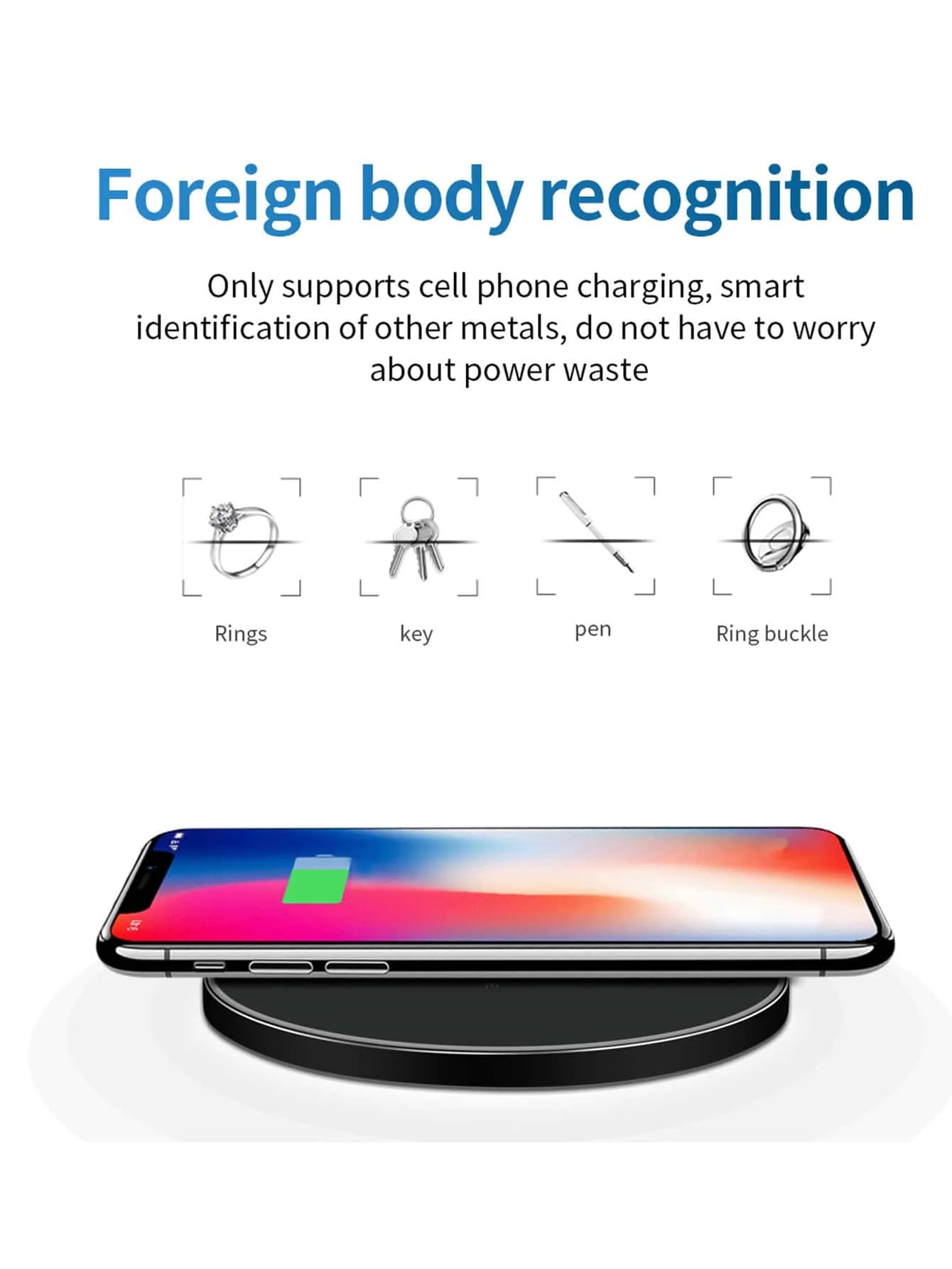 Hridz Ultra Fast Wireless Charger Slim Pad For Samsung Xiaomi Huawei iPhone