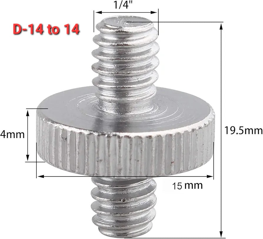 Male to Female Thread Screw Mount Adapter Converter Spigot Screw Mount Screw