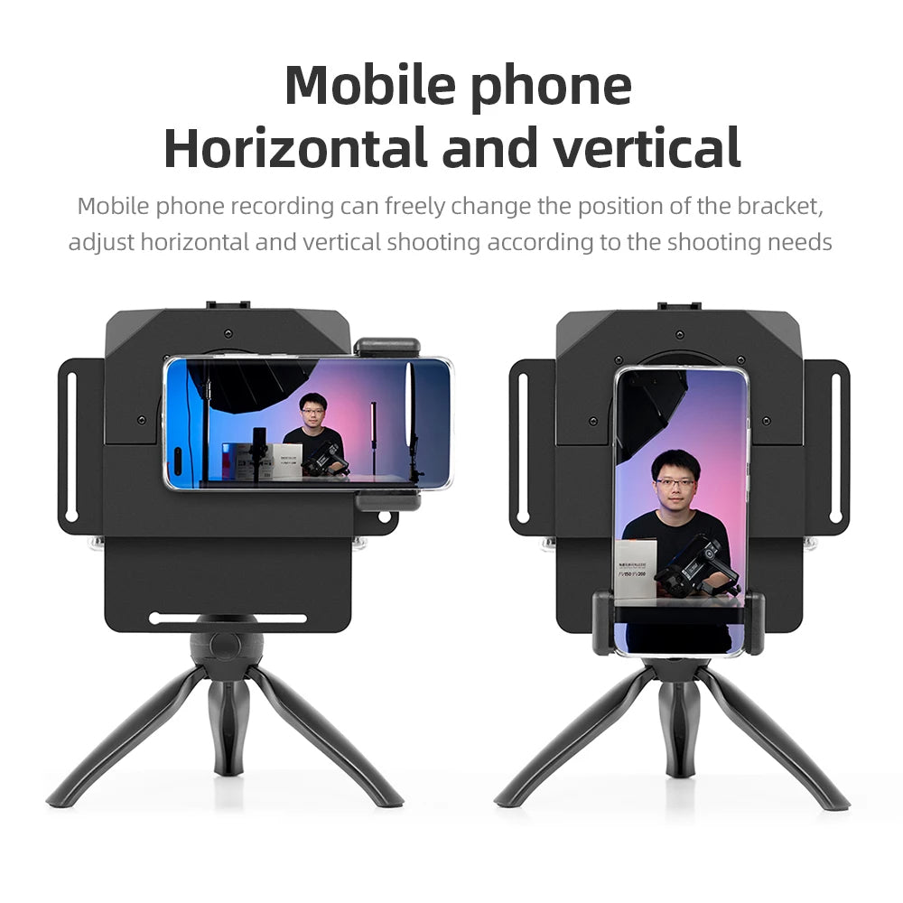 Mini Teleprompter for Mobile & DSLR Camera Recording - Portable Inscriber Artifact Video With Remote Control