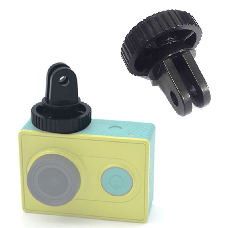 1/4" Mini Tripod Adapter Mount for GoPro Hero 11/10/9/8/7/6/5/4, Insta360, Xiaomi Yi, SJCAM, Sony & Action Cameras
