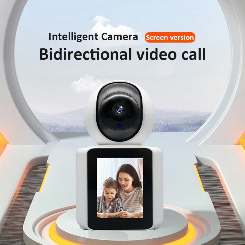 1080P WiFi Surveillance Camera with Two-Way Audio, Rotating Lens & Night Vision