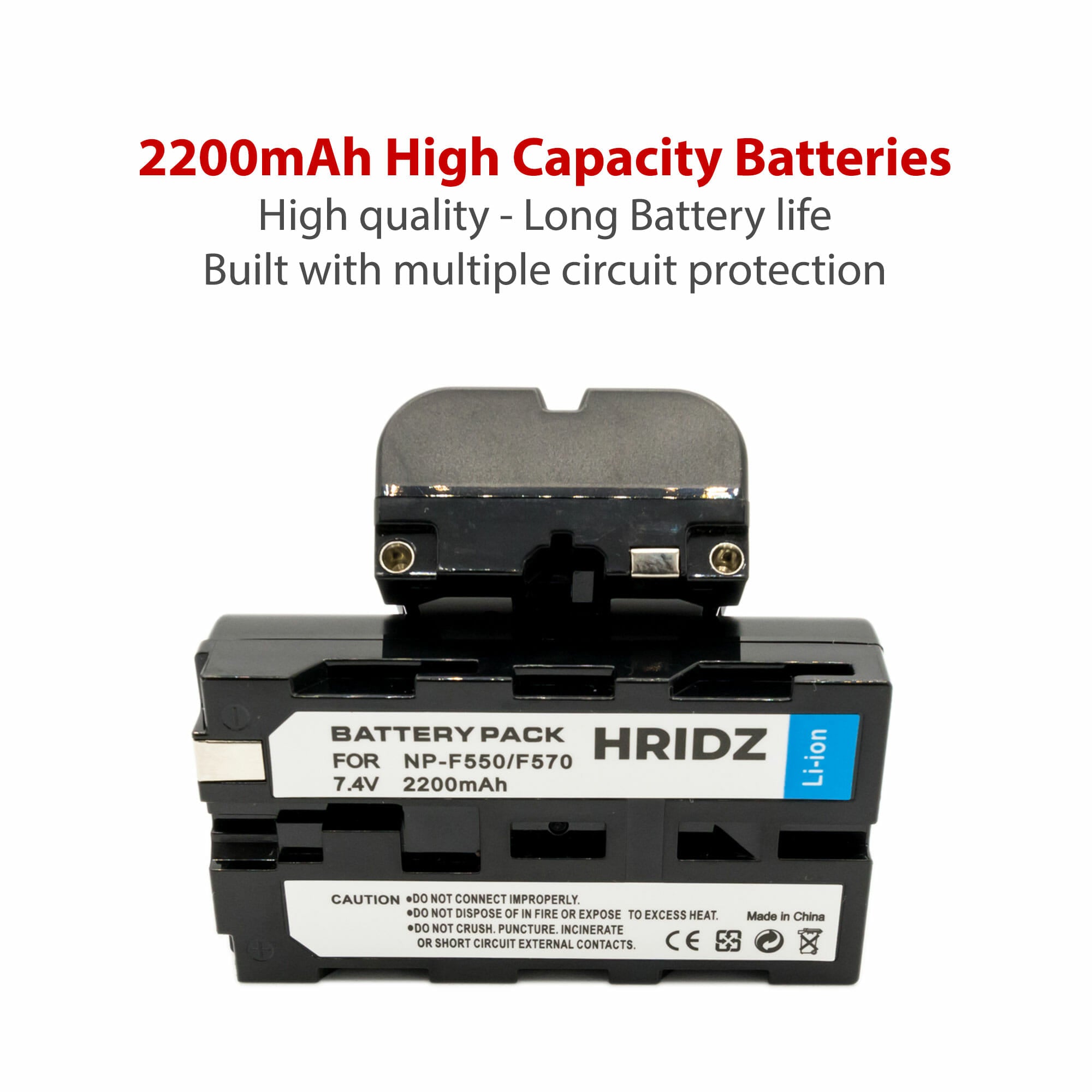 HRIDZ 100W Indoor-Outdoor LED Video Light Bi-color with NPF550 2*Batteries & Dual Charger