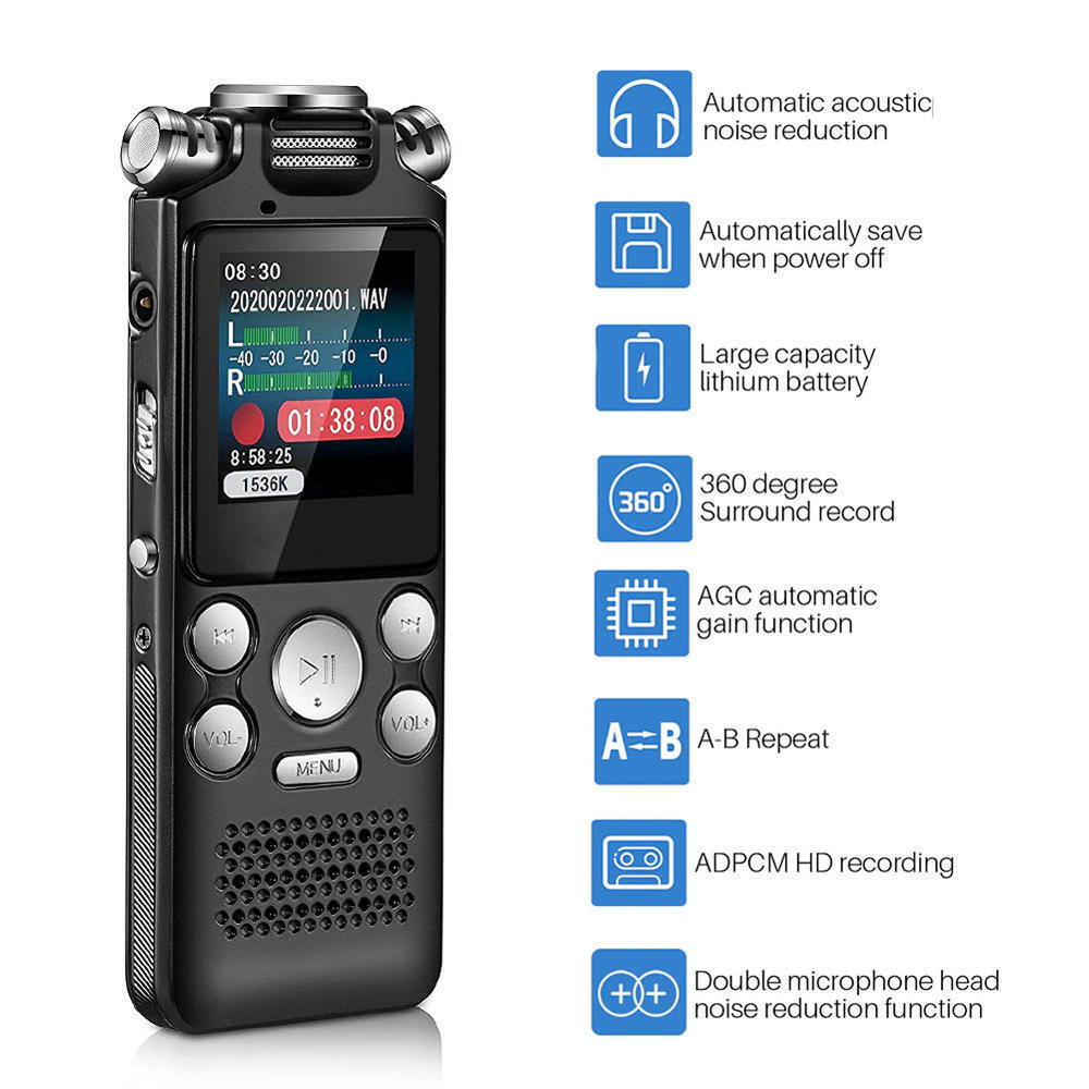 Hridz Digital Voice Recorder Professional Voice Activated