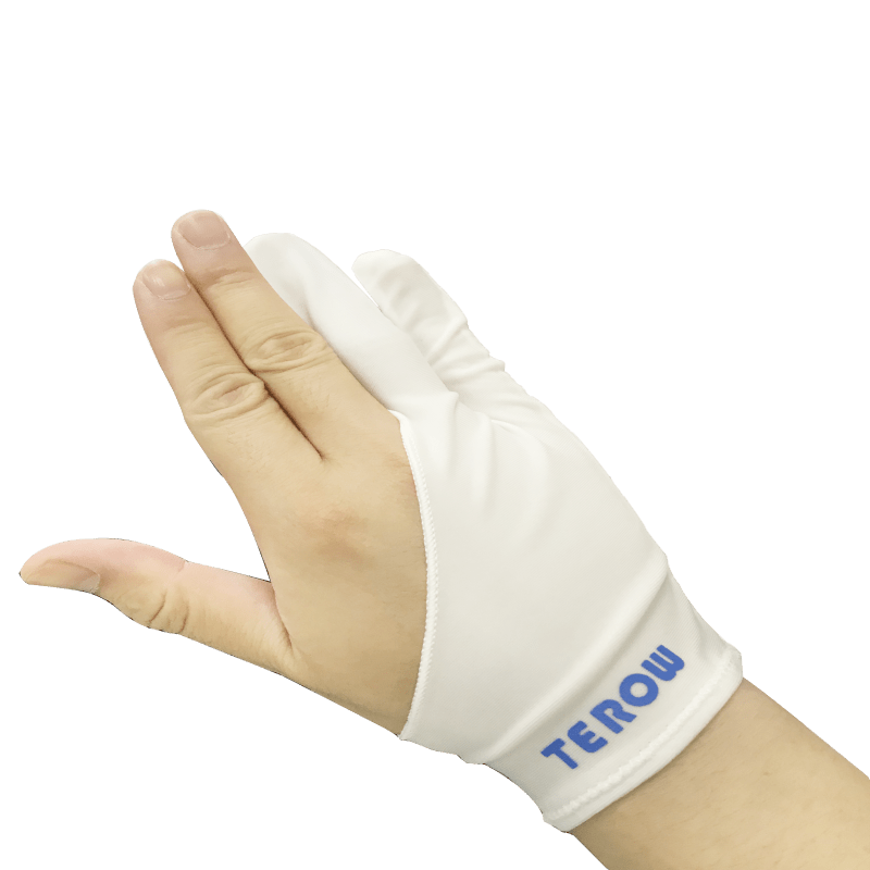 Terow Artist Glove Australia for Drawing Tablet 2 finger Anti-Fouling Both for Right Left Hand