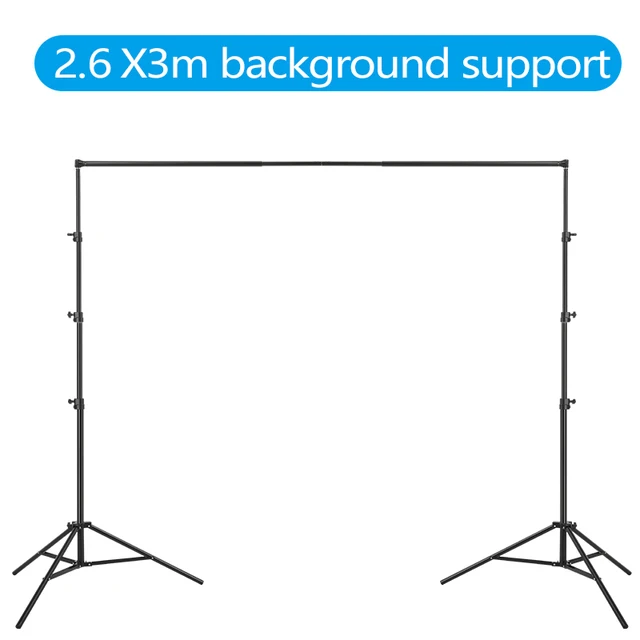 Heavy Duty Backdrop Support System 2.6m*3m for Photography Background Video Studio