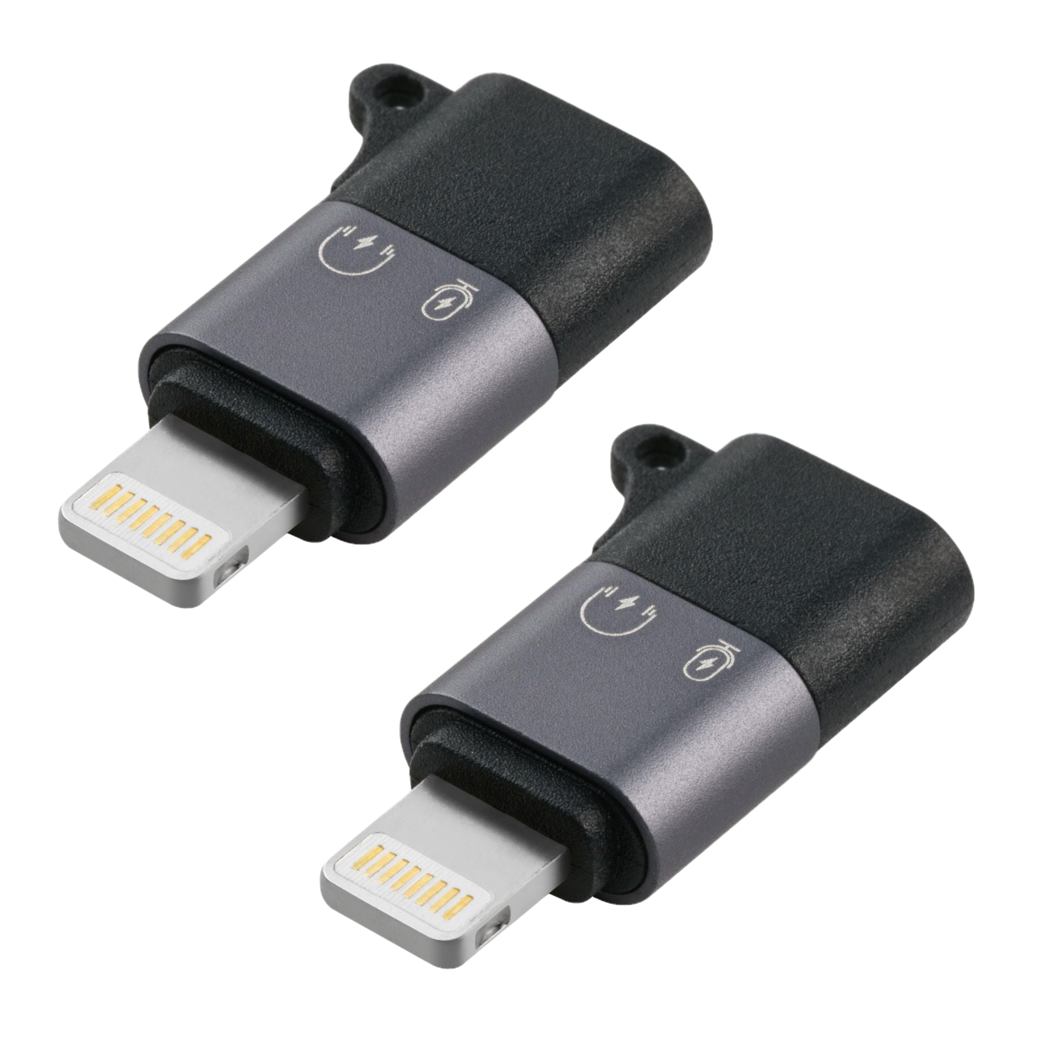 2Pcs OTG Adapter for iPhone Apple iOS Male to USB Female Audio DAC Headphone