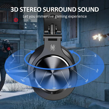 A71D Wired Gaming Headset Gamer Over Ear Hi-Res Audio Headphones With Detachable Microphone