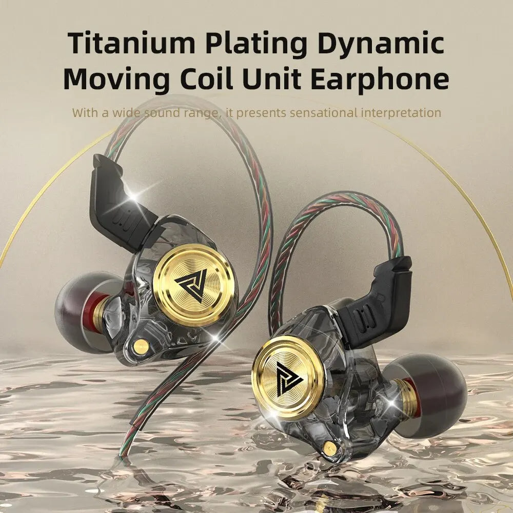 AK3 Wired In-Ear Monitor IEM Earphone with Microphone HiFi Music Monitor Bass Headphone