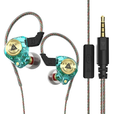 AK3 Wired In-Ear Monitor IEM Earphone with Microphone HiFi Music Monitor Bass Headphone