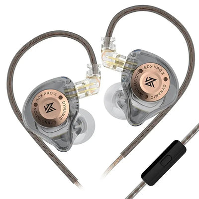 EDX Pro-X In-Ear Monitor Wired Earphones With Mic HIFI Premium Stereo Bass Music Earbuds Sport Headphones