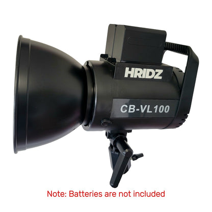 HRIDZ CB-VL100 100W Battery-Operated Bi-Colour LED Video Light Professional Outdoor Indoor Video Light, Remote Controlled