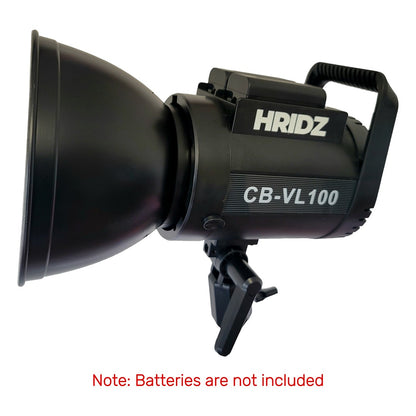 HRIDZ CB-VL100 100W Battery-Operated Bi-Colour LED Video Light Professional Outdoor Indoor Video Light, Remote Controlled