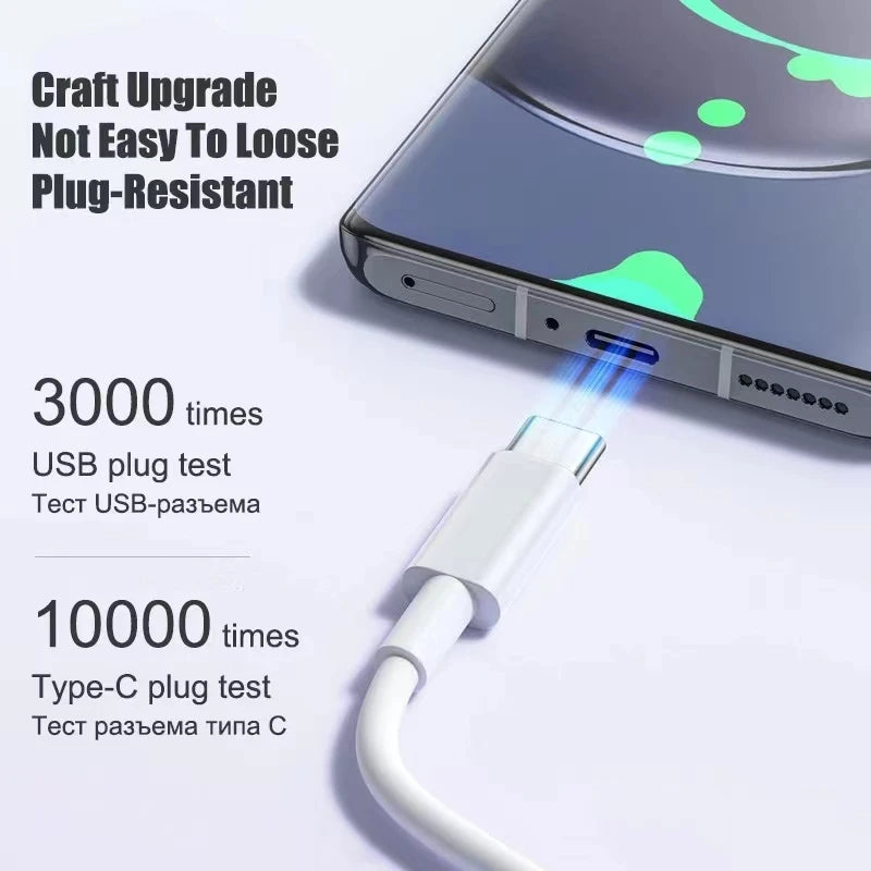 Hridz 100W USB Type-C To Type-C Cable PD Fast Charging Cable For Android Samsung