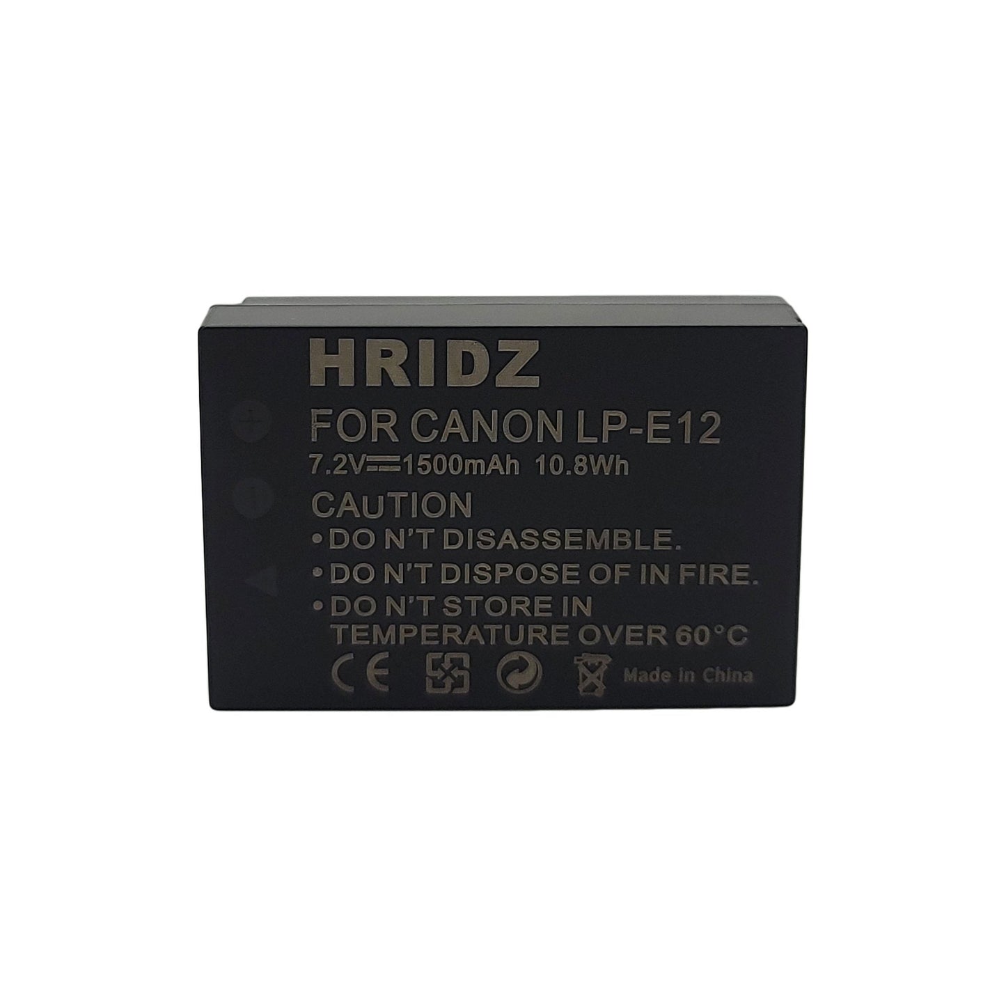 Hridz LP-E12 Battery for Canon EOS M SL SX Cameras