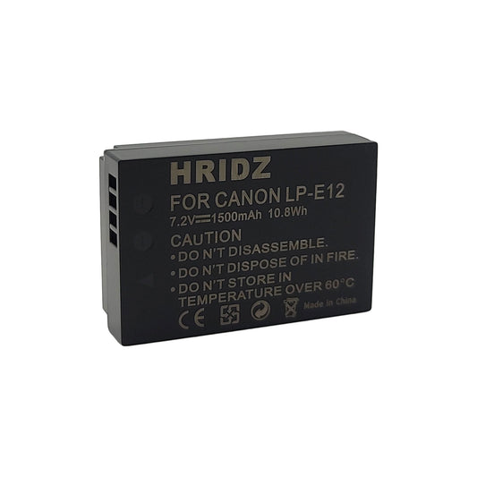 Hridz LP-E12 Battery for Canon EOS M SL SX Cameras