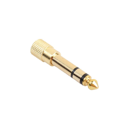 2Pcs Hridz 3.5mm Headphone Stereo to 6.35mm Jack Adapter for Earphone 1/4" Guitar