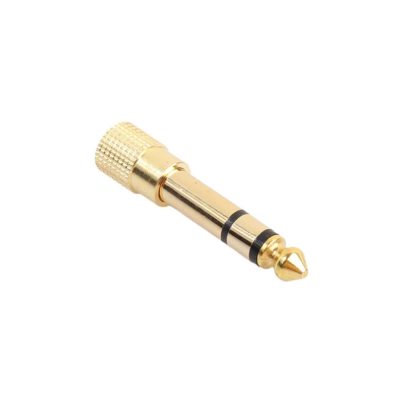 2Pcs Hridz 3.5mm Headphone Stereo to 6.35mm Jack Adapter for Earphone 1/4" Guitar