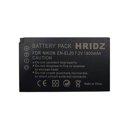 Hridz EN-EL20 Battery for Nikon EN-EL20 EL20A J1 J2 J3 S1 V3 A AW1