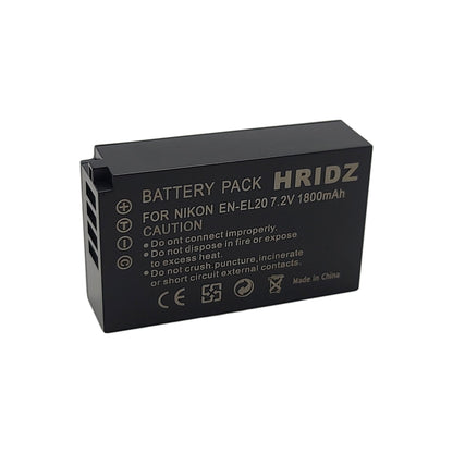 Hridz EN-EL20 Battery for Nikon EN-EL20 EL20A J1 J2 J3 S1 V3 A AW1