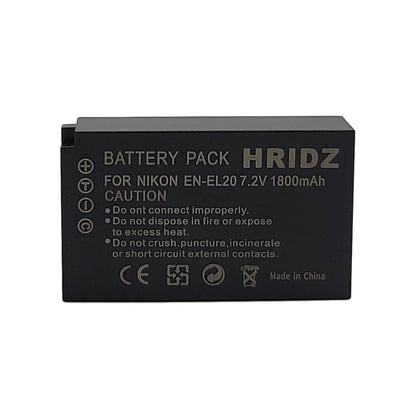 Hridz EN-EL20 Battery for Nikon EN-EL20 EL20A J1 J2 J3 S1 V3 A AW1