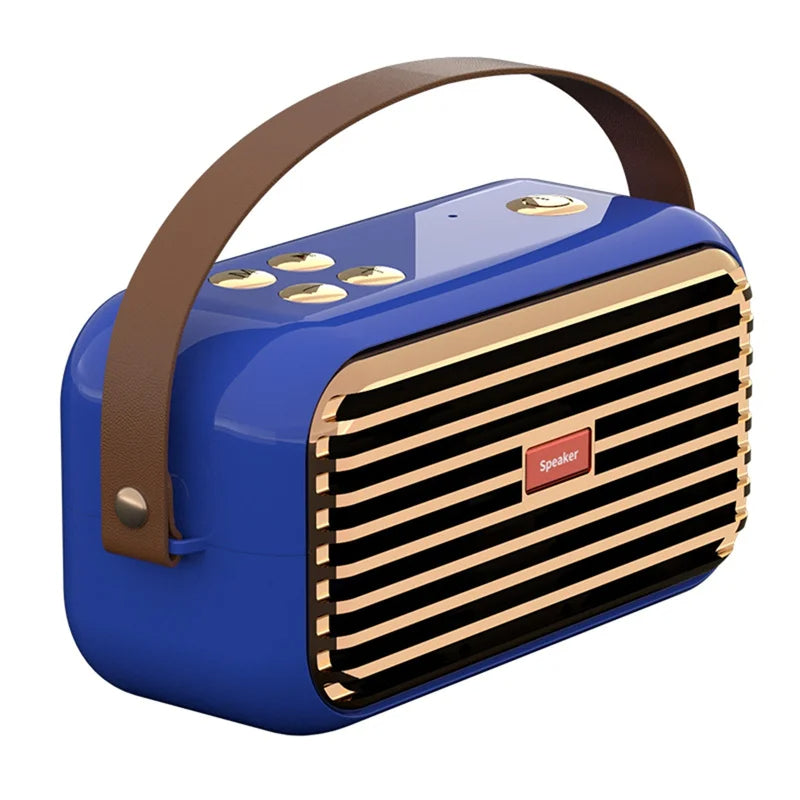 Hridz Retro Smart Wireless Speaker Portable for Gift Showcase Desktop PC Quality Stereo Hifi Sound