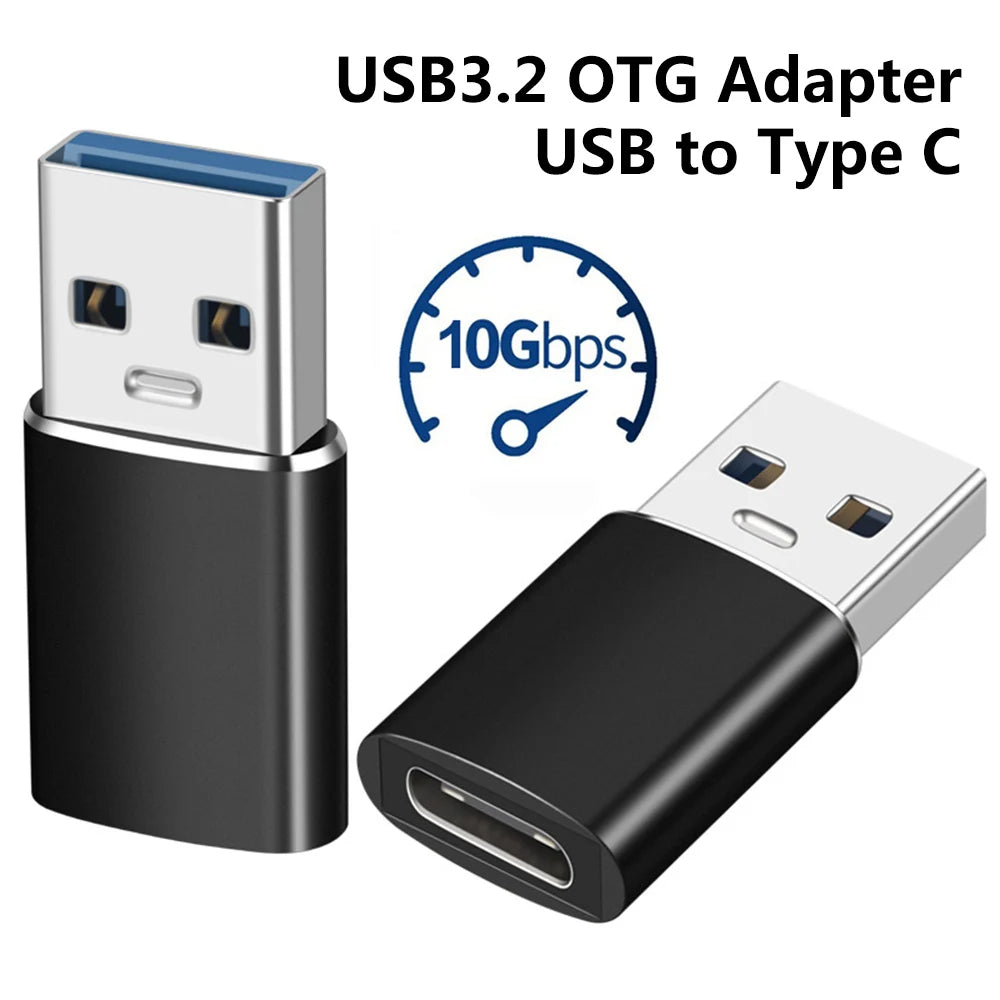 Ultra Fast 10Gbps Type C female to USB 3.2 Male OTG Adapter Converter Hridz
