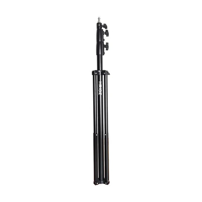 Hridz 2.8m Stainless Steel Light Stand Black Colour Heavy Duty with 1/4" to 3/8" Spigot