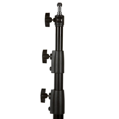 Hridz 280cm Stainless Steel Light Stand Black Colour Heavy Duty with 1/4" to 3/8" Spigot