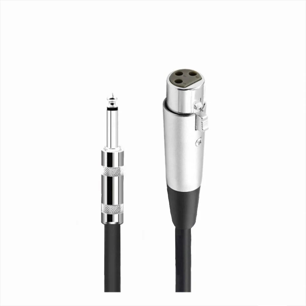 Hridz 3M High-Quality XLR Male to 6.35mm TRS Audio Cable – Professional Microphone & Speaker Cable for Mixers, Guitars & Audio Equipment