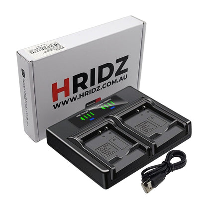 Hridz NB-2L Dual Charger For Canon NB2LH EOS 350D 400D G7 G9 ZR100 ZR200