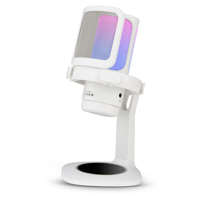Hridz Gaming USB Microphone – Noise Cancelling Condenser Mic with One-Click Mute & RGB Lights for Streaming, Podcasting, YouTube, Discord, PC, PS5, Mac