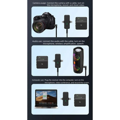 Hridz SX31 Lavalier Wireless Microphone For Camera Phone Computer Sound Card Speaker