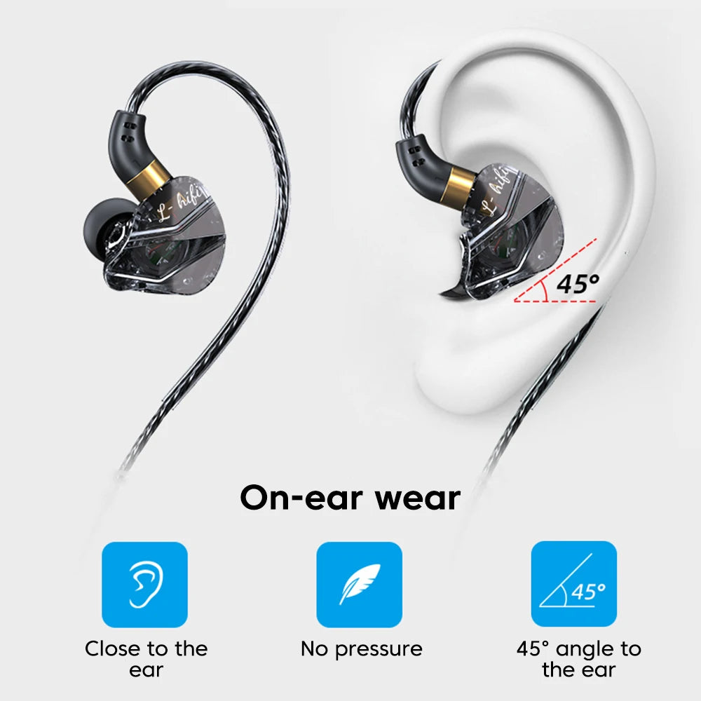 Hridz R-HiFi S16 Wired Gaming Earphones with Microphone – HiFi Bass Stereo In-Ear Headphones for Gaming, Music & Calls | Type-C