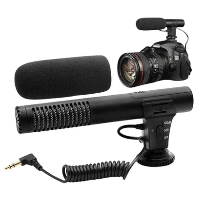 HRIDZ Condenser 3.5mm Plug in Studio Microphone for Camera Video Recording