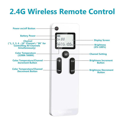 Neewer RT-100 2.4G Wireless Remote for Neewer Advanced 2.4G 480/660 LED Video Light