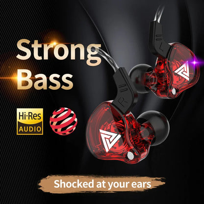 QKZ AK6 In Ear Earphone 6-Dynamic Driver Unit Headphone With Mic HIFI Headset