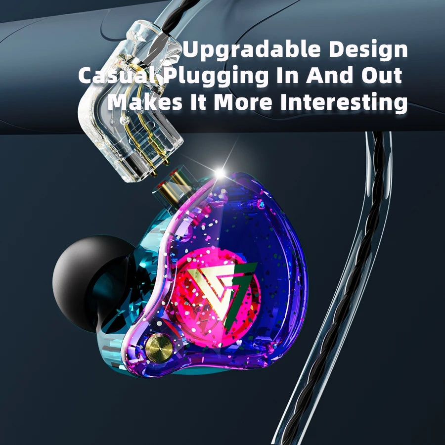 QKZ AK6 Pro Wired In-Ear Monitors Earphone with Mic Noice Cancelling Headset