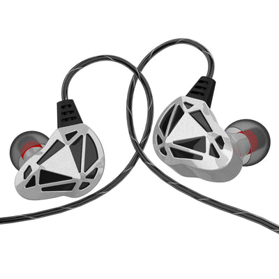 QKZ AK7 Copper Driver Wired IEM Earphones With MIC HiFi Bass Stereo Super Clear Gaming Headset