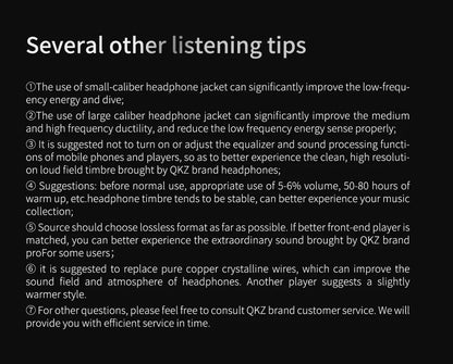 QKZ AK6 In Ear Earphone 6-Dynamic Driver Unit Headphone With Mic HIFI Headset