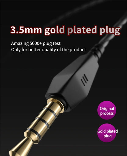 QKZ AK6 In Ear Earphone 6-Dynamic Driver Unit Headphone With Mic HIFI Headset