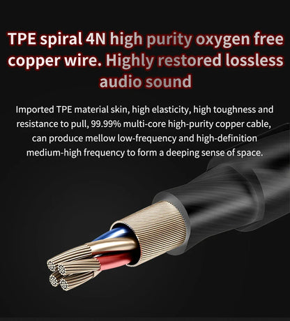 QKZ AK6 In Ear Earphone 6-Dynamic Driver Unit Headphone With Mic HIFI Headset