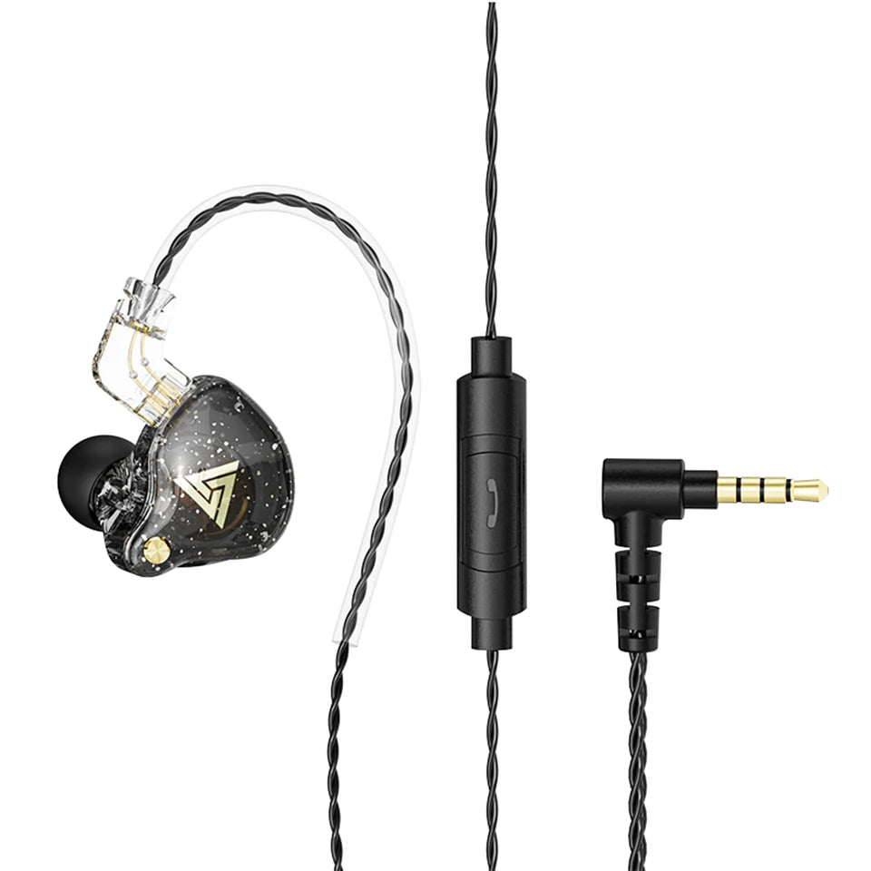 QKZ AK6 Pro Wired In-Ear Monitors Earphone with Mic Noice Cancelling Headset