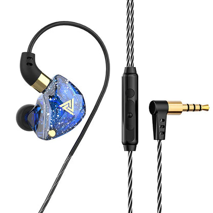 QKZ SK8 Wired Headset HIFI Dynamic Stereo Heavy Bass 3.5MM AUX In Ear Monitor Earphone Game Sport Music Headphones With MIC