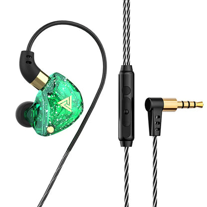 QKZ SK8 Wired Headset HIFI Dynamic Stereo Heavy Bass 3.5MM AUX In Ear Monitor Earphone Game Sport Music Headphones With MIC