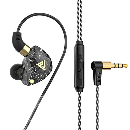 QKZ SK8 Wired Headset HIFI Dynamic Stereo Heavy Bass 3.5MM AUX In Ear Monitor Earphone Game Sport Music Headphones With MIC
